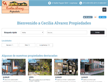 Tablet Screenshot of ceciliaalvarezinmob.com.ar